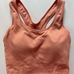 Calia Ribbed Sports Bra - Coral